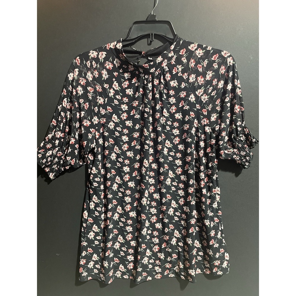 PERSEPTION CONCEPT Floral Print‎ Blouse Size XL